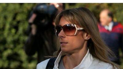 A file shot of Katerina Thanou arriving in court in Athens earlier this year.