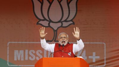 If Indians voted with their feet for Narendra Modi, it was only because of his promise for economic development. Channi Anand / AP Photo