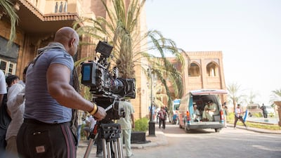 Behind the scene on the set of Tiger Zinda Hai at twofour54's Kizad backlot. Courtesy twofour54