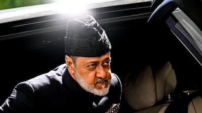 Sultan of Oman Haitham bin Tarik arrives for a meeting with German Chancellor Olaf Scholz ahead of bilateral talks in Berlin, Germany. EPA