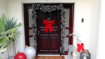 The entrance to Saadi's home in Arabian Ranches