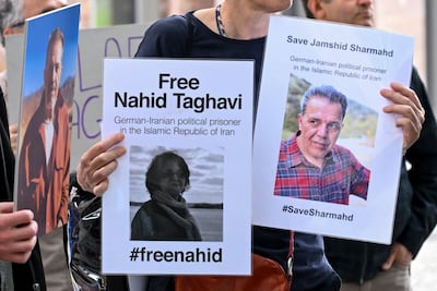 Rights groups had demanded the release of Nahid Taghavi, one of several dual nationals detained in Iran. A second, Jamshid Sharmahd, was executed last year despite protests from Germany. AFP