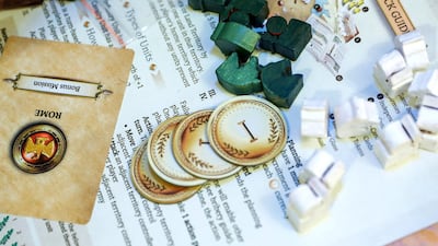 Players must recruit an army and acquire fertile land to sustain their people. All photos by Victor Besa / The National