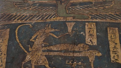 Sarcophagi dating back 2,500 years have been discovered. Mahmoud Nasr / The National