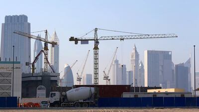 The Expo 2020 project is expected to drive economic expansion in Dubai in the next year and beyond. Marwan Naamani / AFP