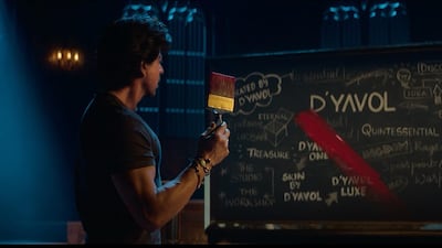 Shah Rukh Khan stars in a promotional video directed by his son Aryan. Photo: Instagram / dyavol.x