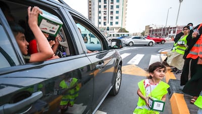 Iftar food packs are distributed in Abu Dhabi