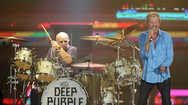 Drummer Ian Paice and singer Ian Gillan of Deep Purple at Rock in Rio Brasil 2024 in Rio de Janeiro. Getty Images