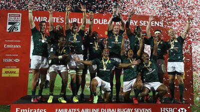 South Africa have won the last two editions of the men's Dubai Rugby Sevens, but are missing key players from those successful teams. Getty Images