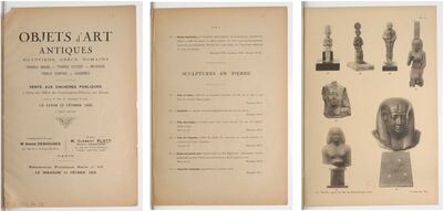 Researchers found the bust had appeared for sale at auction in Paris in 1923. Photo: David Aaron