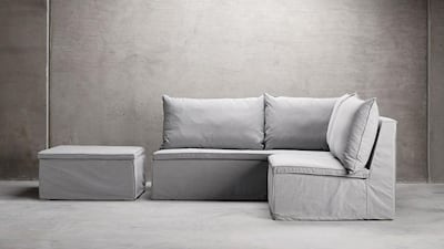 Grey can be used in an industrial-style space. Courtesy of Idyll Home