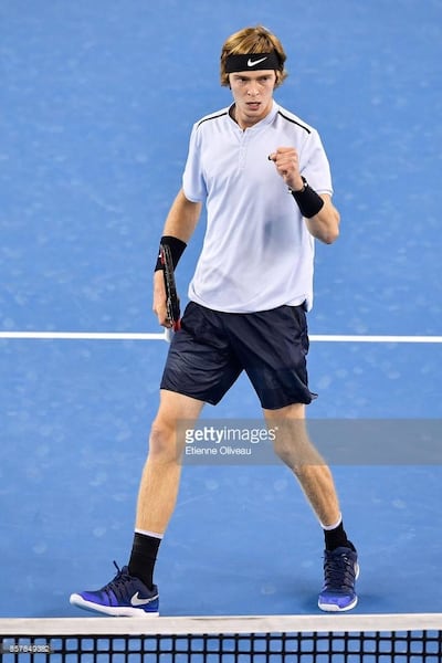 Andrey Rublev. Courtesy Mubadala World Tennis Championship
