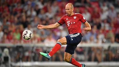 Bayern Munich's Arjen Robben controls the ball. Getty Images