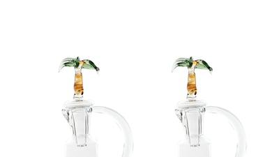 Oil and vinegar glass bottle set, Dh2,662, Johanna Ortiz