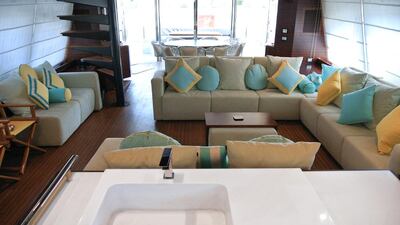 It is not a full ocean-going yacht and needs to be refuelled around every 300 miles. Photo courtesy Bush and Noble