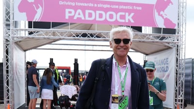 Television Presenter Phillip Schofield before the race. Reuters