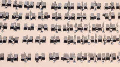 Jumeirah Beach Residence is free to the public, with rentable loungers and dozens of nearby restaurants. Chris Whiteoak / The National