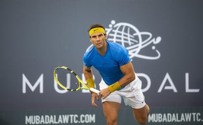 Rafael Nadal is bidding to win the Mubadala World Tennis Championship for a record fifth time. Courtesy Mubadala World Tennis Championship