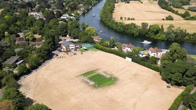Dry conditions in Bray, west of London. AFP