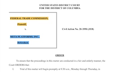 Despite trying to stop the trial from occurring, Meta will have to square off against the FTC in a case that could prompt the company to spin off Instagram and WhatsApp.