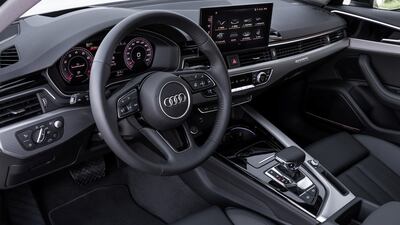 It has a very linear, clean interior dominated by horizontal lines. Courtesy Audi