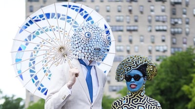 People in costume gather for the 37th annual Coney Island Mermaid parade in Brooklyn, New York, USA, 22 June 2019. The annual event is one of the country's biggest art parades and features many people in costumes. Photo: EPA