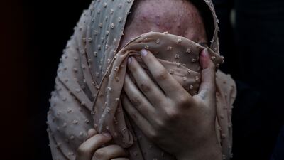 A woman mourns as Palestinians collect the bodies of those killed in an Israeli airstrike in Khan Younis, Gaza. Many countries, NGOs and charities remain undaunted by the scale of the challenge in the Palestinian enclave but the longer the violence continues, the more lives will be lost. Getty