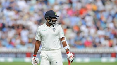 India's tailender Mohammed Shami leaves the field after being dismissed on Day 4 at Edgbaston. AP Photo