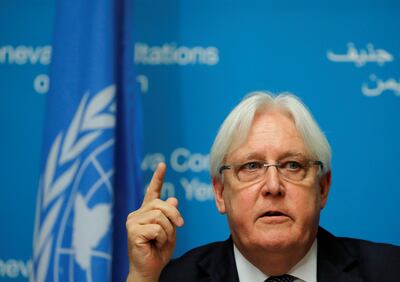 UN envoy to Yemen Martin Griffiths. Reuters