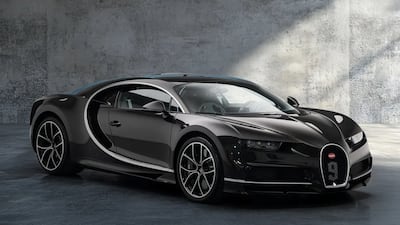 A 2018 Bugatti Chiron is part of the Abu Dhabi Collectors’ Edit: Materiality auction. Photo: RM Sotheby's