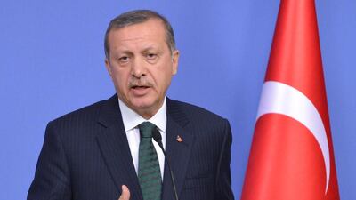The Turkish prime minister, Recep Tayyip Erdogan, is under pressure from a corruption investigation that has led to the detention of people close to him. Muammer Tan / Anadolu Agency / EPA