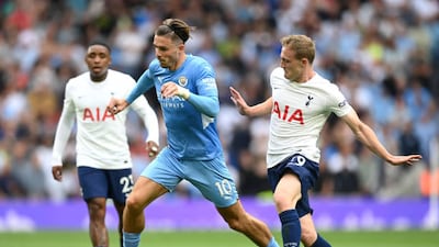 City's Jack Grealish on the attack.