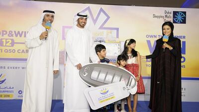 Two residents Salama Mohammed and George Ashkar, were pronounced winners in the second weekly draw of the Dubai Summer Surprises ‘Shop & Win’ promotion. Courtesy Dubai Shopping Malls Group