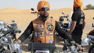 Gurnam Singh learned to ride from his uncle. Pawan Singh / The National