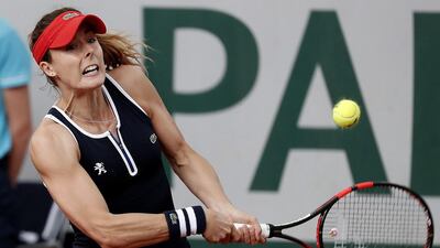 Alize Cornet of France in action against Venus Williams of the USA during their women’s single third round match at the French Open tennis tournament at Roland Garros in Paris, France, 28 May 2016. EPA/IAN LANGSDON