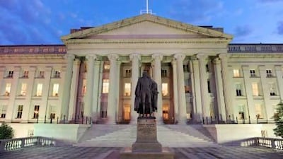 The US Treasury has a long reach, with banks in the UAE and around the world facing pressure to more closely scrutinise their customers. EPA / MATTHEW CAVANAUGH