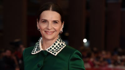 French actress Juliette Binoche at Rome Film Fest 2023. Getty Images