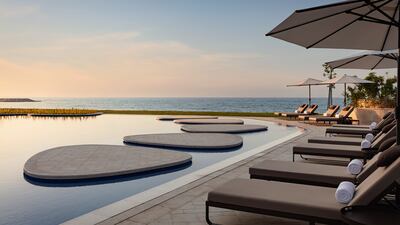 There are two private pools at the hotel