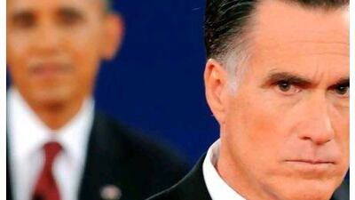 A reader says Mitt Romney's track record suggests that he'd be a moderate president. Saul Loeb / AFP