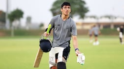 Philip Nair, the young Dubai cricketer set to make his international debut this summer. The Sevens, Dubai. Chris Whiteoak / The National