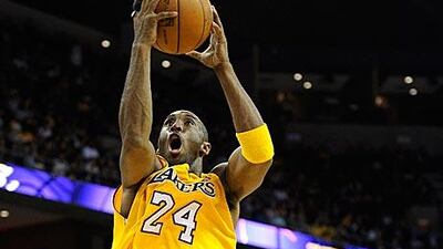 Kobe Bryant, in yellow, is remarkably confident.