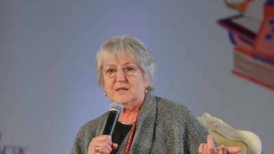 Germaine Greer at Jaipur Literature Festival. Courtesy Jaipur Literature Festival