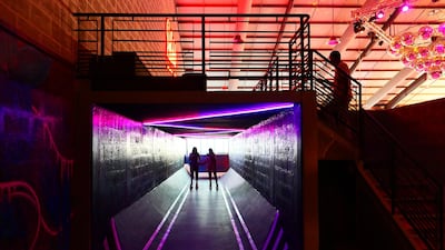 The new facility includes a nostalgic skate tunnel. Pawan Singh / The National