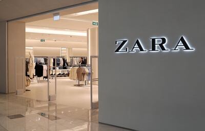 Zara, a fast fashion brand, at The Galleria Mall in Abu Dhabi.