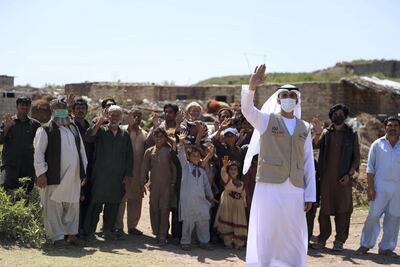 Mohammed bin Rashid Global Initiatives partnered with several humanitarian organisations to deliver food parcels to the doorsteps of people. UAE Government Media Office