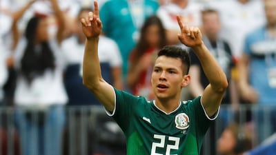 Mexico's Hirving Lozano impressed at the World Cup. Reuters