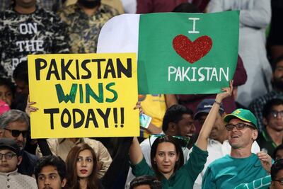 The Gaddafi Stadium in Lahore was at full capacity for the Pakistan Super League final. Rahat Dar / EPA