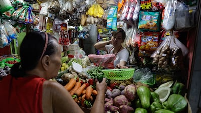 A market in Malabon City, Metro Manila, Philippines. Food prices are expected to rise on higher fertiliser costs. EPA