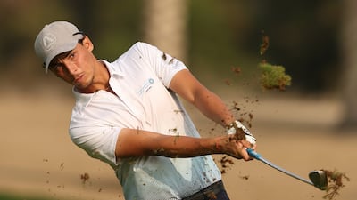 Adam Bresnu of Morocco on day three of the Hero Dubai Desert Classic at Emirates Golf Club. Getty Images