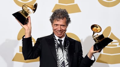 Chick Corea, pictured at the 2015 Grammy Awards, has died of cancer aged 79. AP
